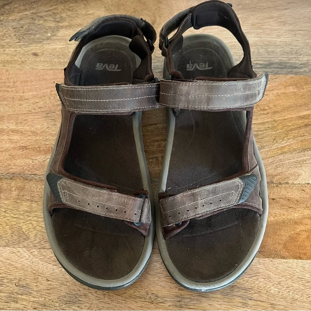 Teva Langdon River Dark Brown Sandal Size 14
